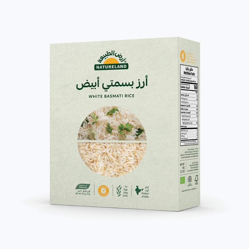 White Basmati Rice 1 kg Natureland
