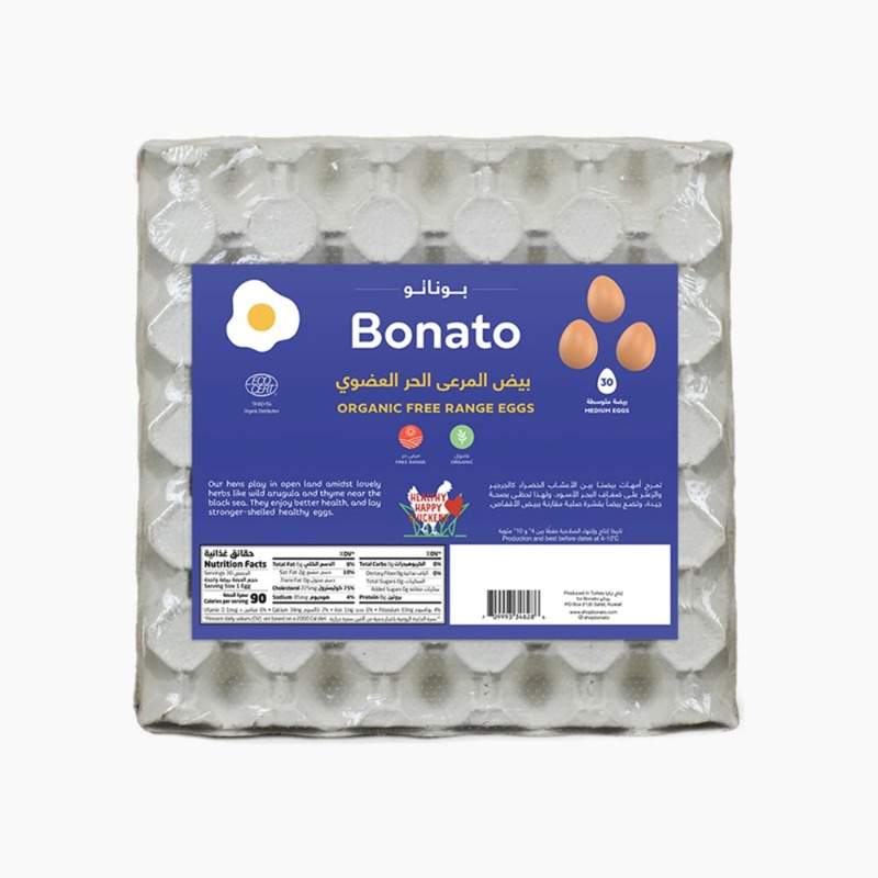 Organic Free Range Eggs 30 pcs Bonato