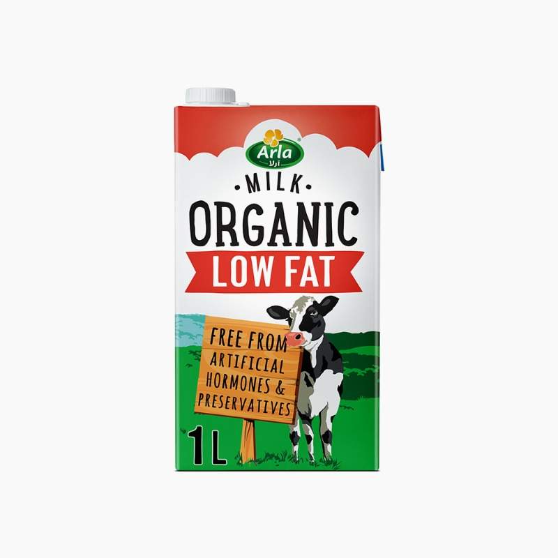 Organic Milk UHT Low Fat 1 Liter Arla