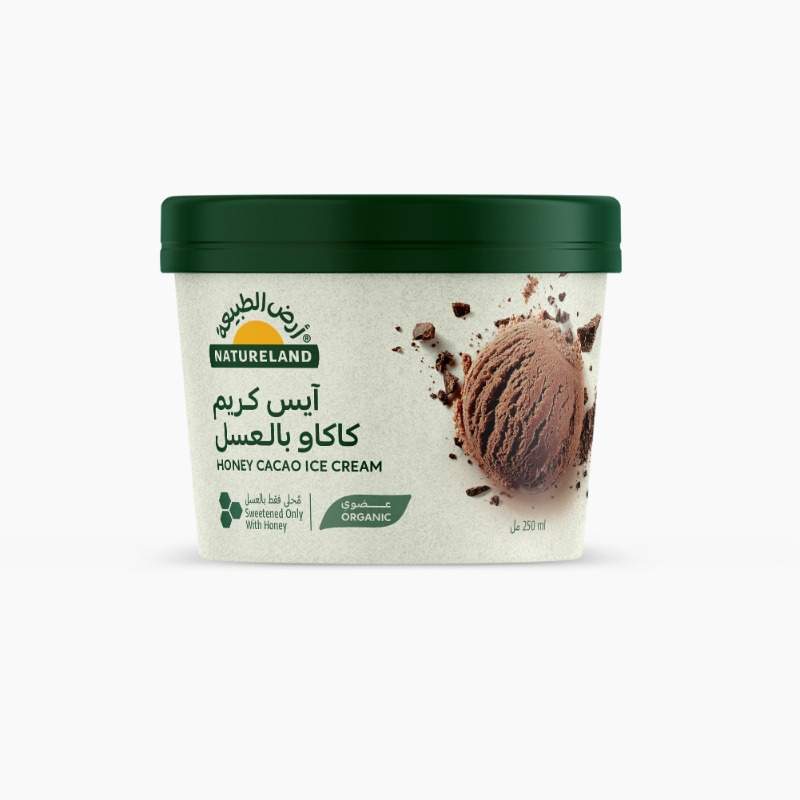 Honey Cacao Ice Cream 250ml Natureland