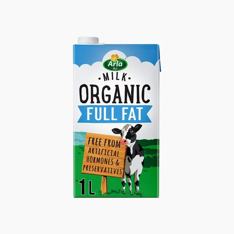 Organic Milk UHT Full Fat 1 Liter Arla