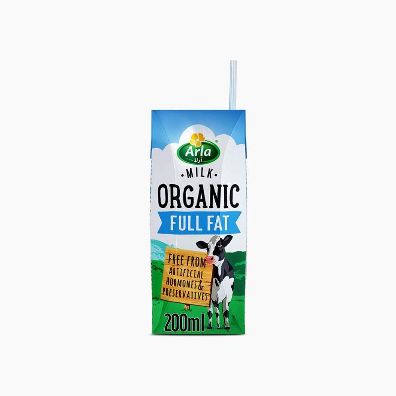 Organic Milk UHT Full Fat 200ml Arla