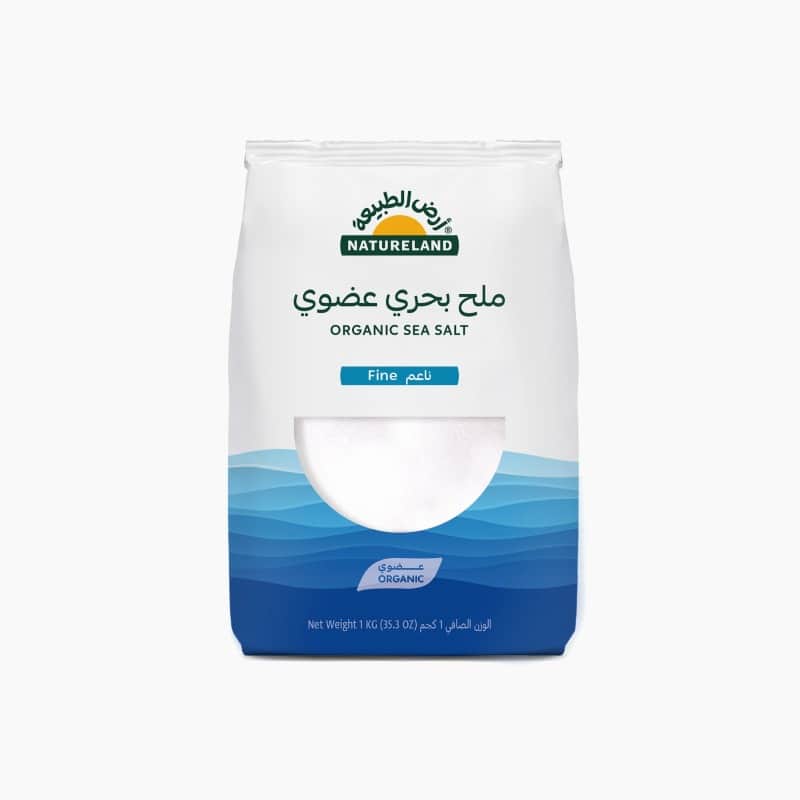 ملح بحري ناعم ١كجم أرض الطبيعة