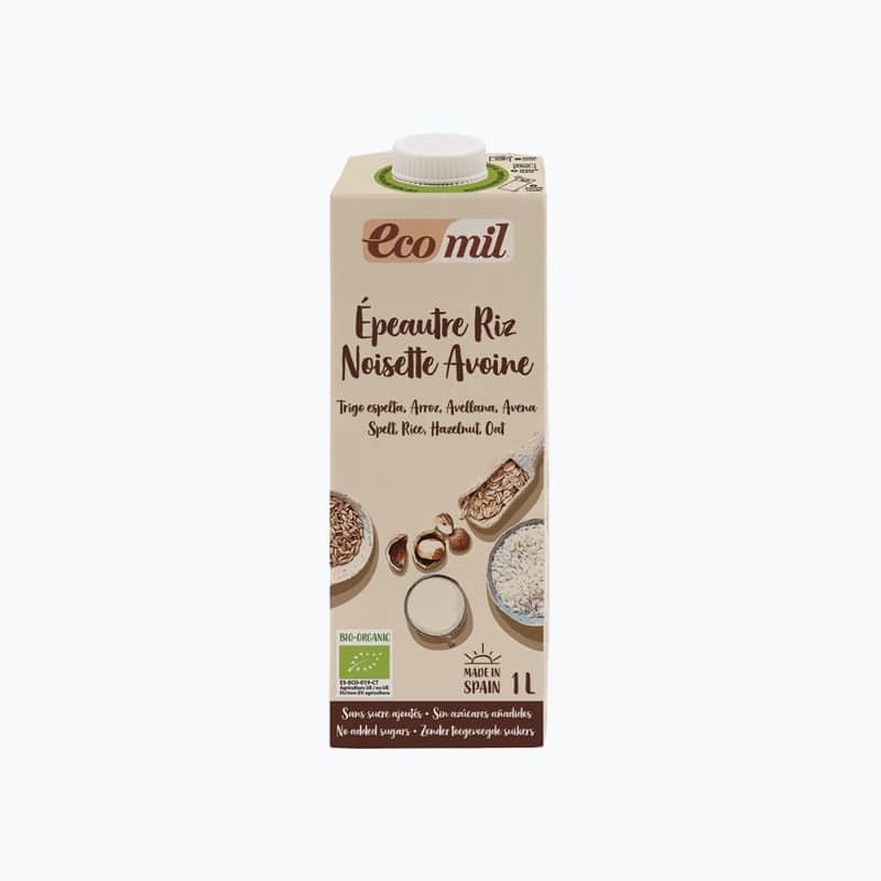 Spelt Rice Oat Hazelnut Drink Bio 1L 1L Ecomil
