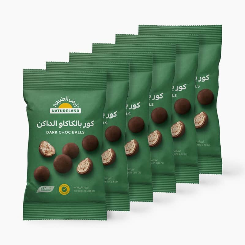Dark Choc Balls 50g x 6 - Expiry date 12-02-2026 Natureland
