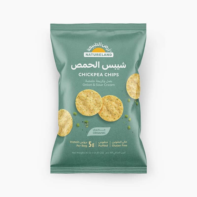Chickpea Chips - Onion & Sour Cream 40g Natureland