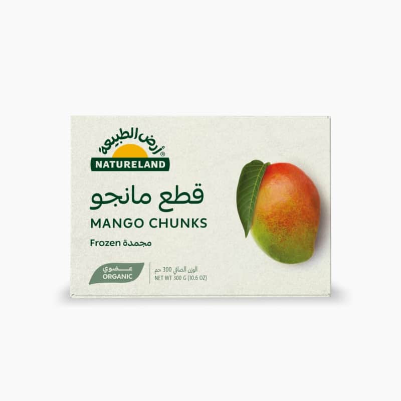 قطع مانجو مجمدة ٣٠٠جم أرض الطبيعة