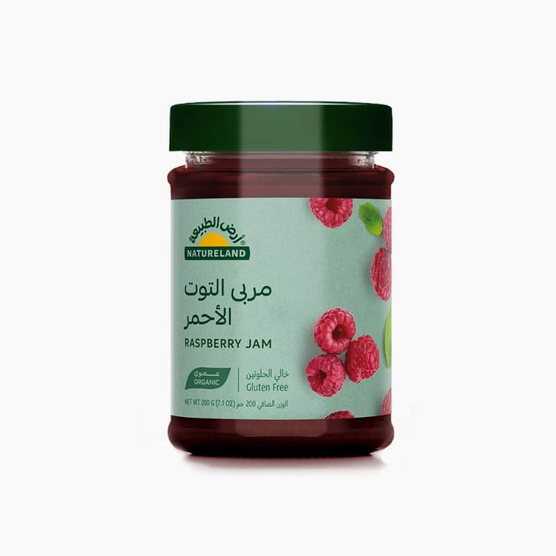 مربى التوت الأحمر ٢٠٠جم أرض الطبيعة