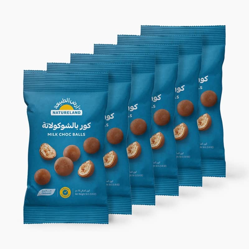 Milk Choc Balls 50g x 6 - Expiry date 15-02-2026 Natureland