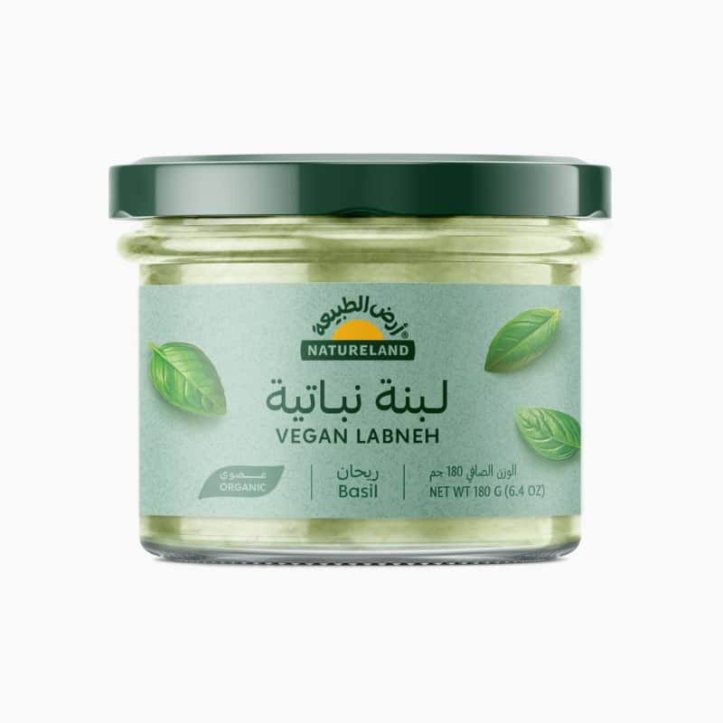 لبنة نباتية - ريحان ١٨٠جم أرض الطبيعة