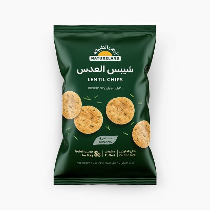 Lentil Chips - Rosemary 40g Natureland