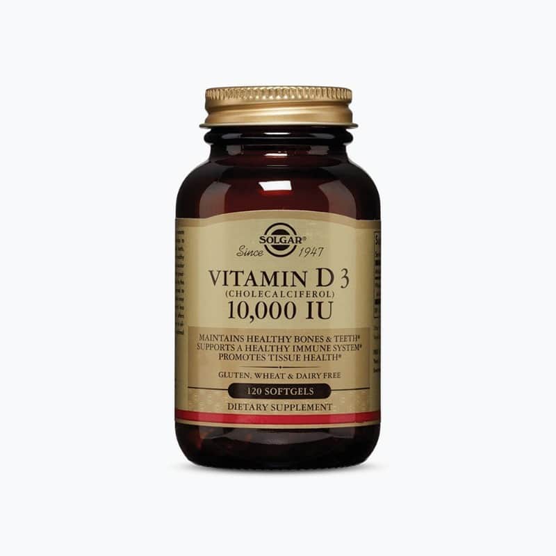Vitamin D3 10,000 IU 120softgels Solgar