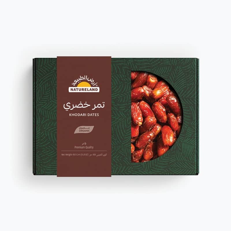 تمر خضري ٤٥٠جم أرض الطبيعة