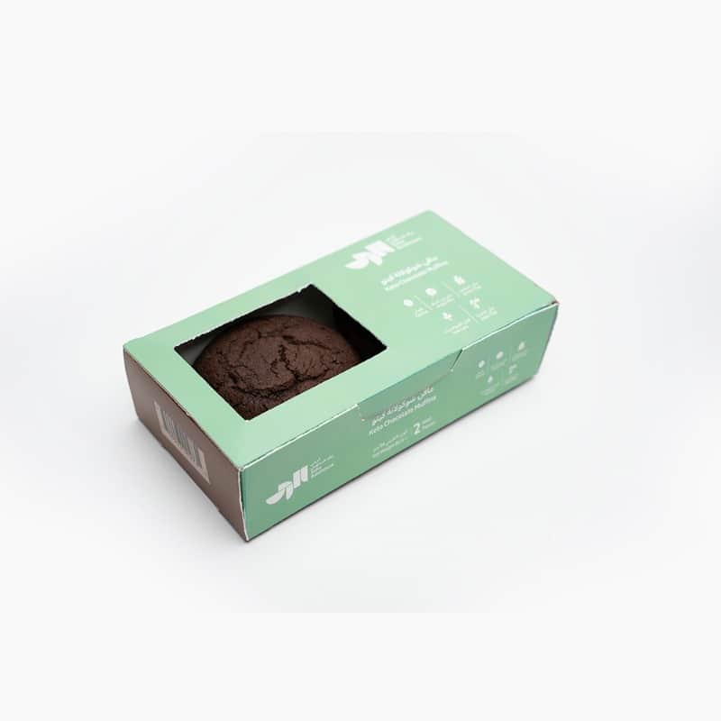 مافن شوكولاتة كيتو ٢حبة ٨٦جم الرحى بيك هاوس