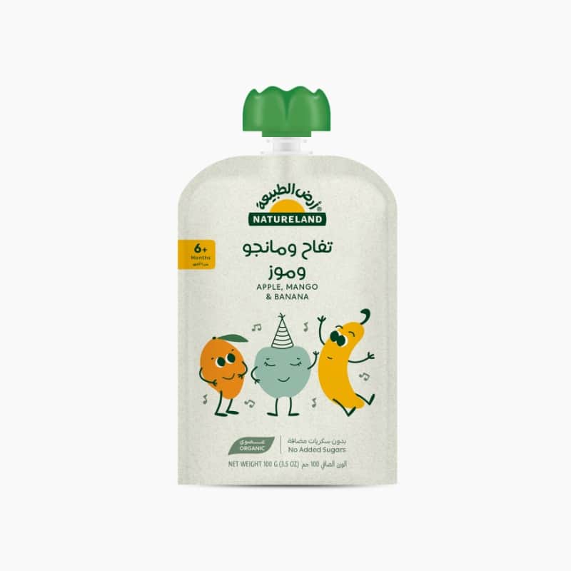 Fruit Puree - Apple Mango Banana 100g Natureland