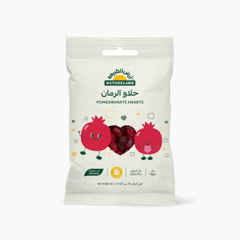 Pomegranate Hearts 50g Natureland