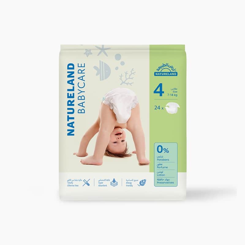 Diapers Size 4 (7-14kg) 24 Diapers Natureland