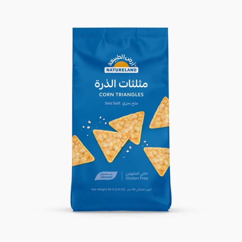 Corn Triangles - Sea Salt 80g Natureland