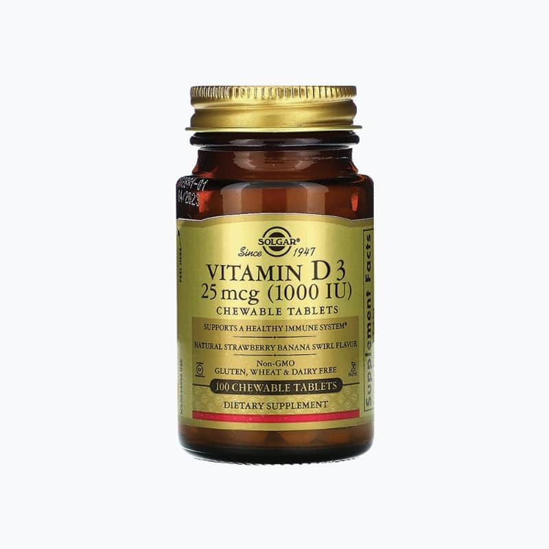 Vitamin D3 1000IU 100tablets Solgar