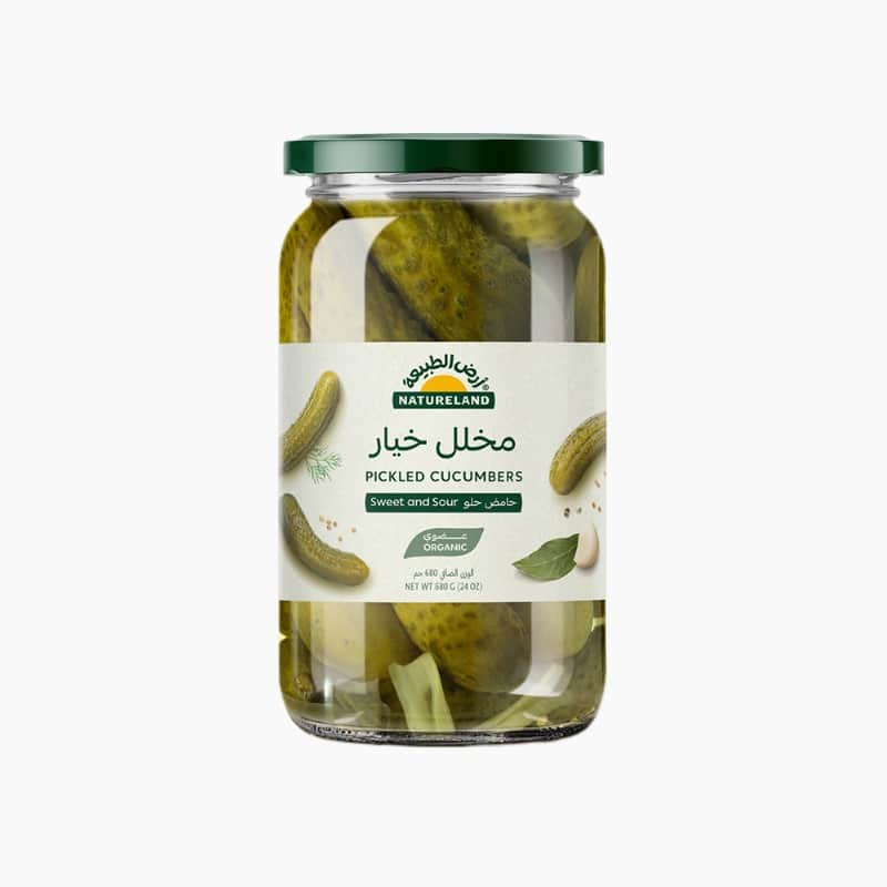 Pickled Cucumbers - Sweet and Sour 680g Natureland