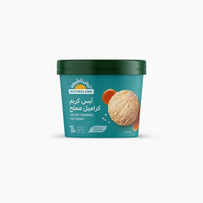 Salted Caramel Ice Cream 125ml Natureland