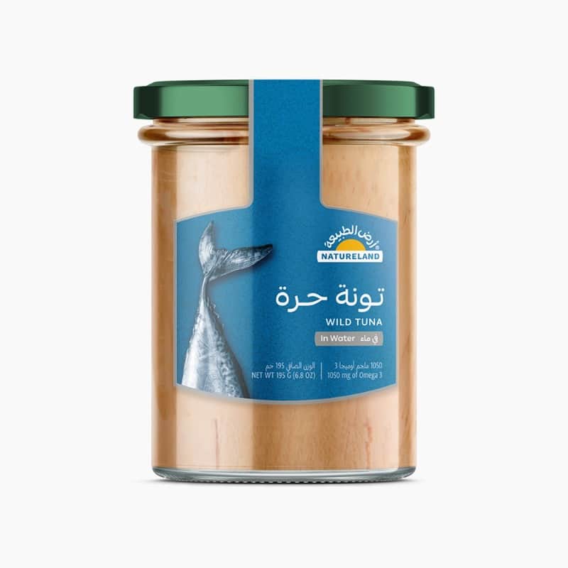 تونة حرة في ماء ١٩٥جم أرض الطبيعة
