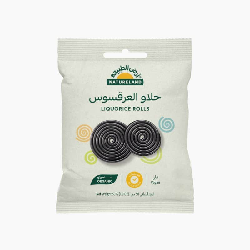Liquorice Rolls 50g Natureland