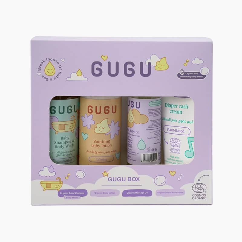 باقة أساسية للأطفال - بوكس بنفسجي 800مل GUGU