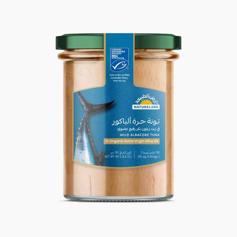 Wild Albacore Tuna in Organic Extra Virgin Olive Oil 195g Natureland