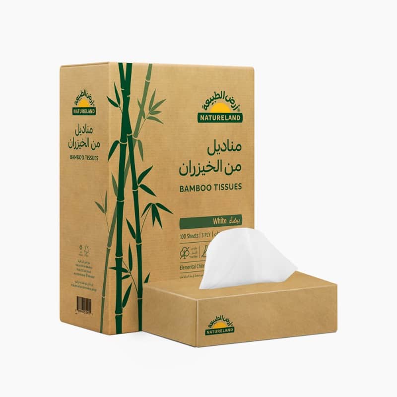 ٥ علب- العلبة ١٠٠ منديل - ٣ طبقات