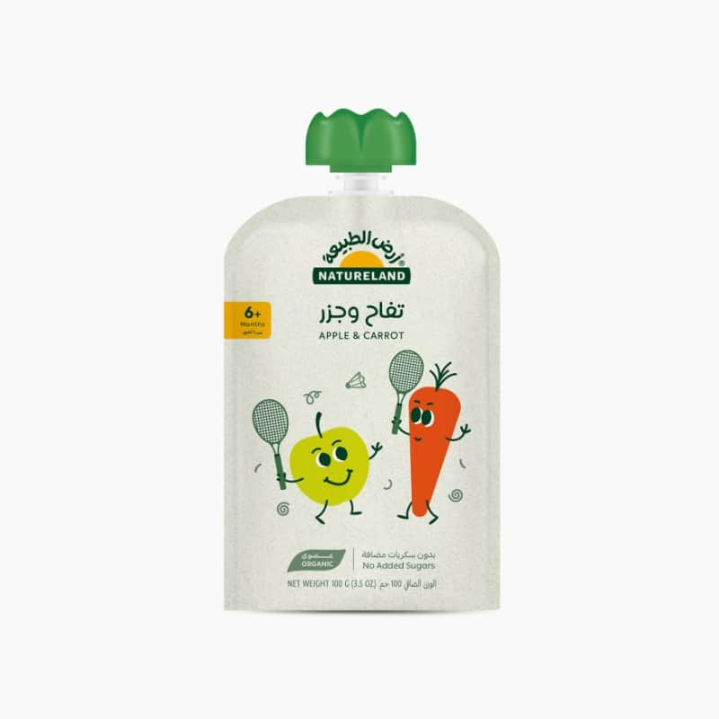 Fruit Puree - Apple Carrot 100g Natureland