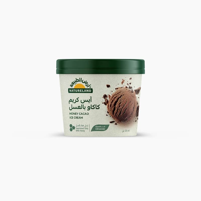Honey Cacao Ice Cream 125ml Natureland