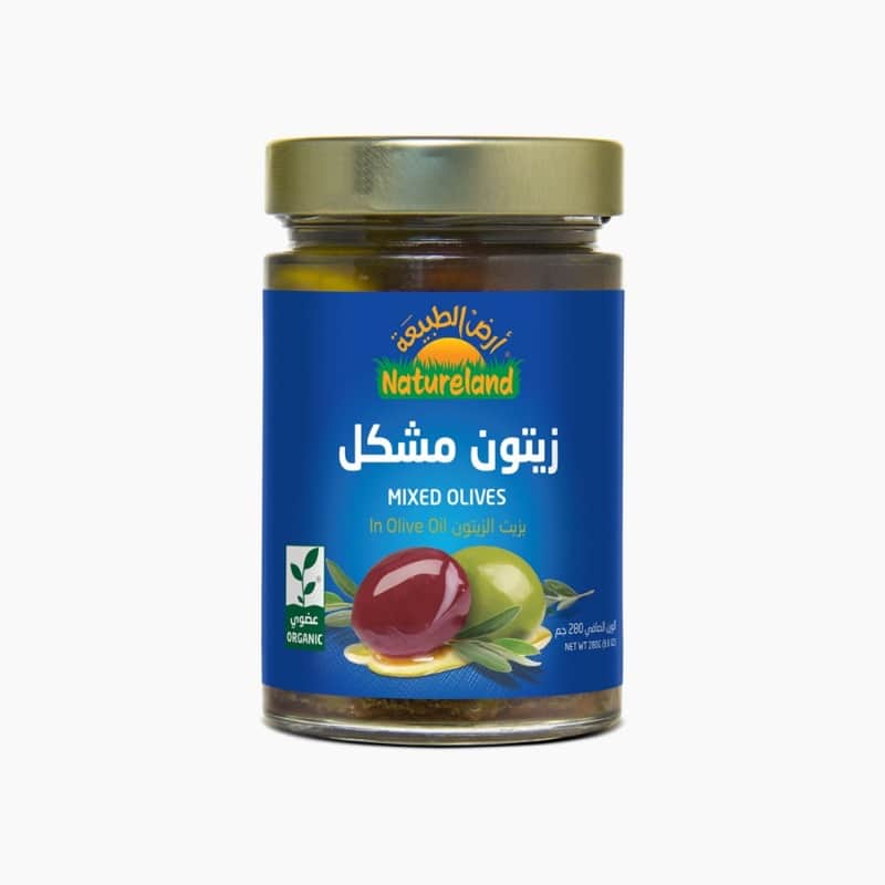Mixed Olives In Olive Oil 280g Natureland