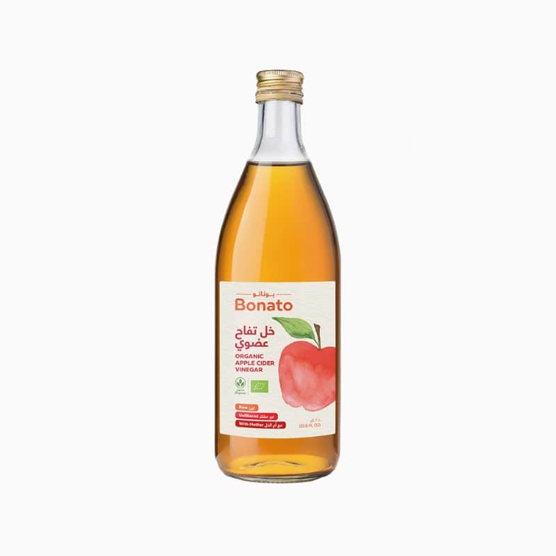 خل تفاح عضوي ١لتر بوناتو