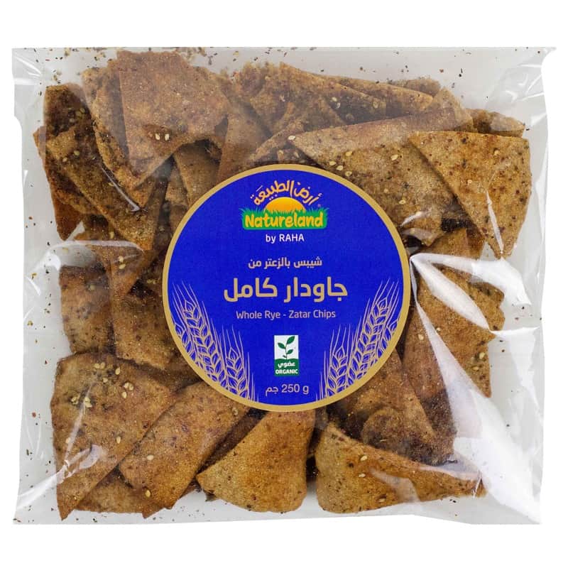 Whole Rye Zatar Chips 250g Raha Bakehouse