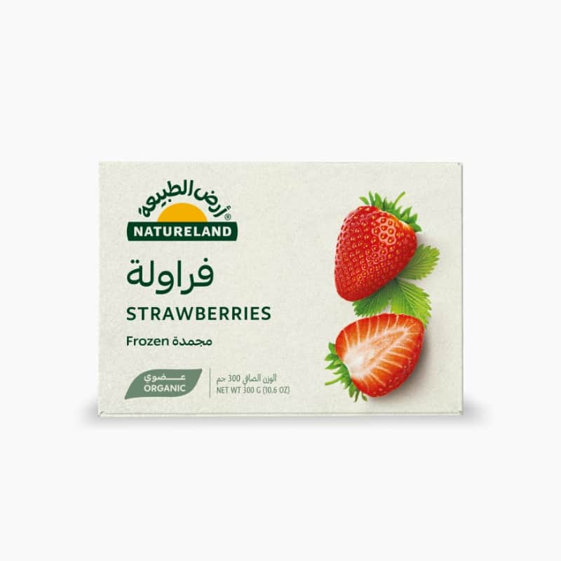 فراولة مجمدة ٣٠٠جم أرض الطبيعة