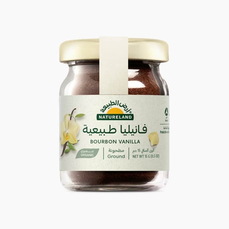 فانيليا طبيعية مطحونة ١٥جم أرض الطبيعة