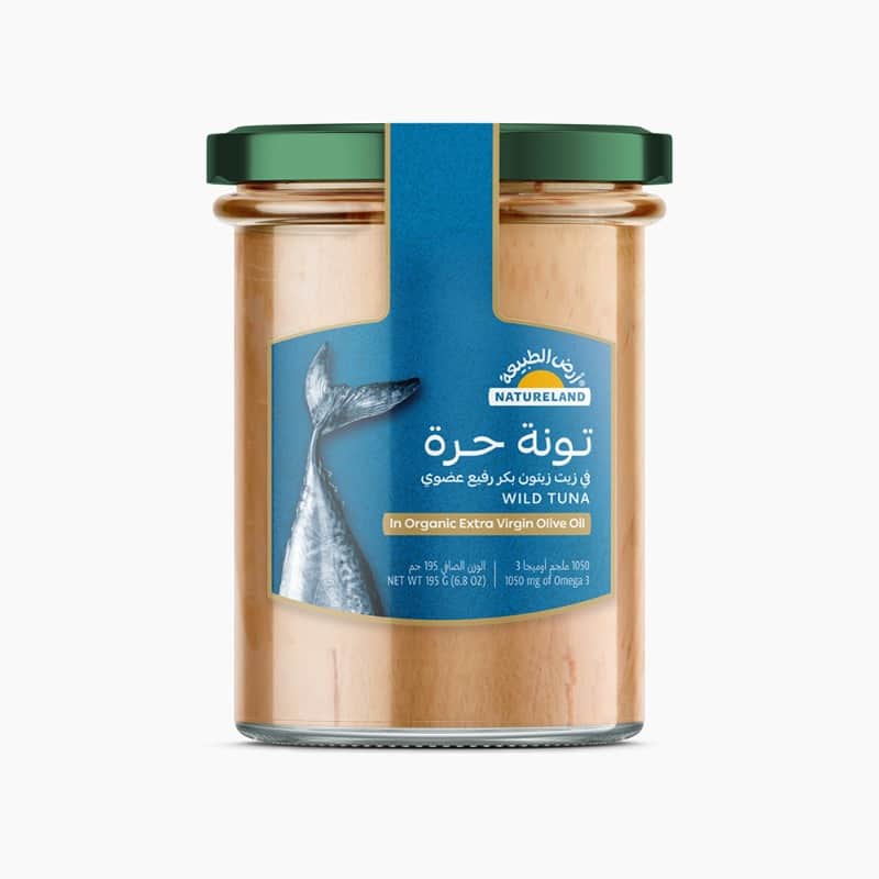 Wild Tuna in Organic Extra Virgin Olive Oil 195g Natureland