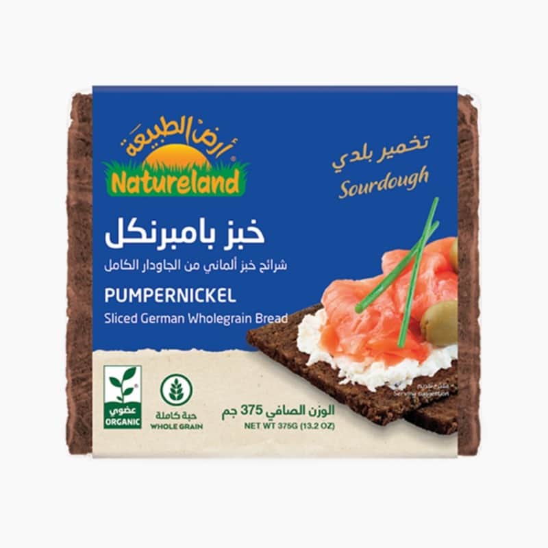 خبز بامبرنيكل ٣٧٥جم - مدة الصلاحية قصيرة: 28.07.2024 أرض الطبيعة