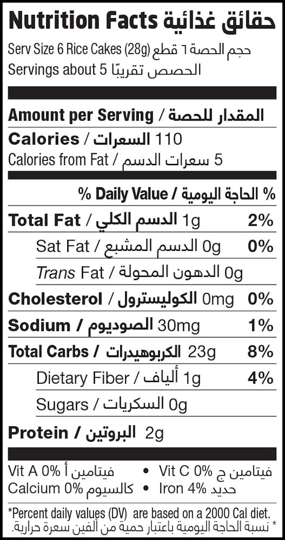 Nutrition Facts Table