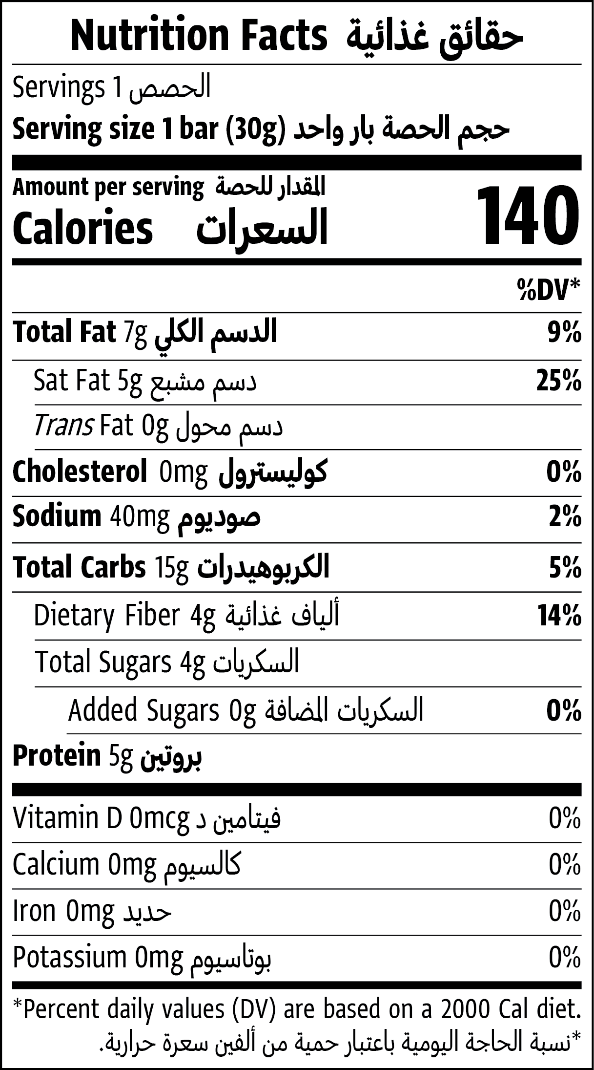 Nutrition Facts Table